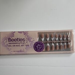 Beetles Gel Nail Art Tips - Brown